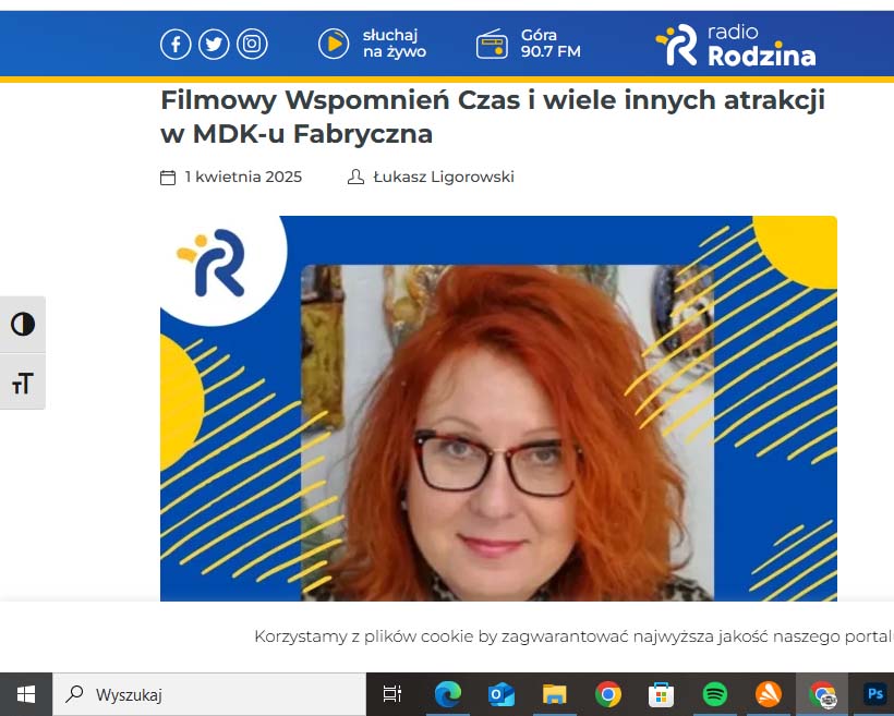 Audycja w Radio Rodzina, czyli co nowego w MDK Fabryczna